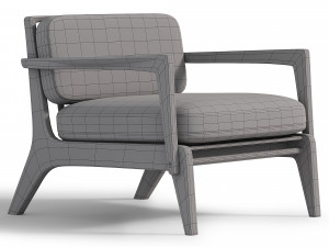 Gleda Lounge Chair Low Back Modèle 3D