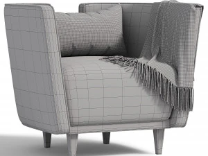 Armchair Gstaad 3D Model