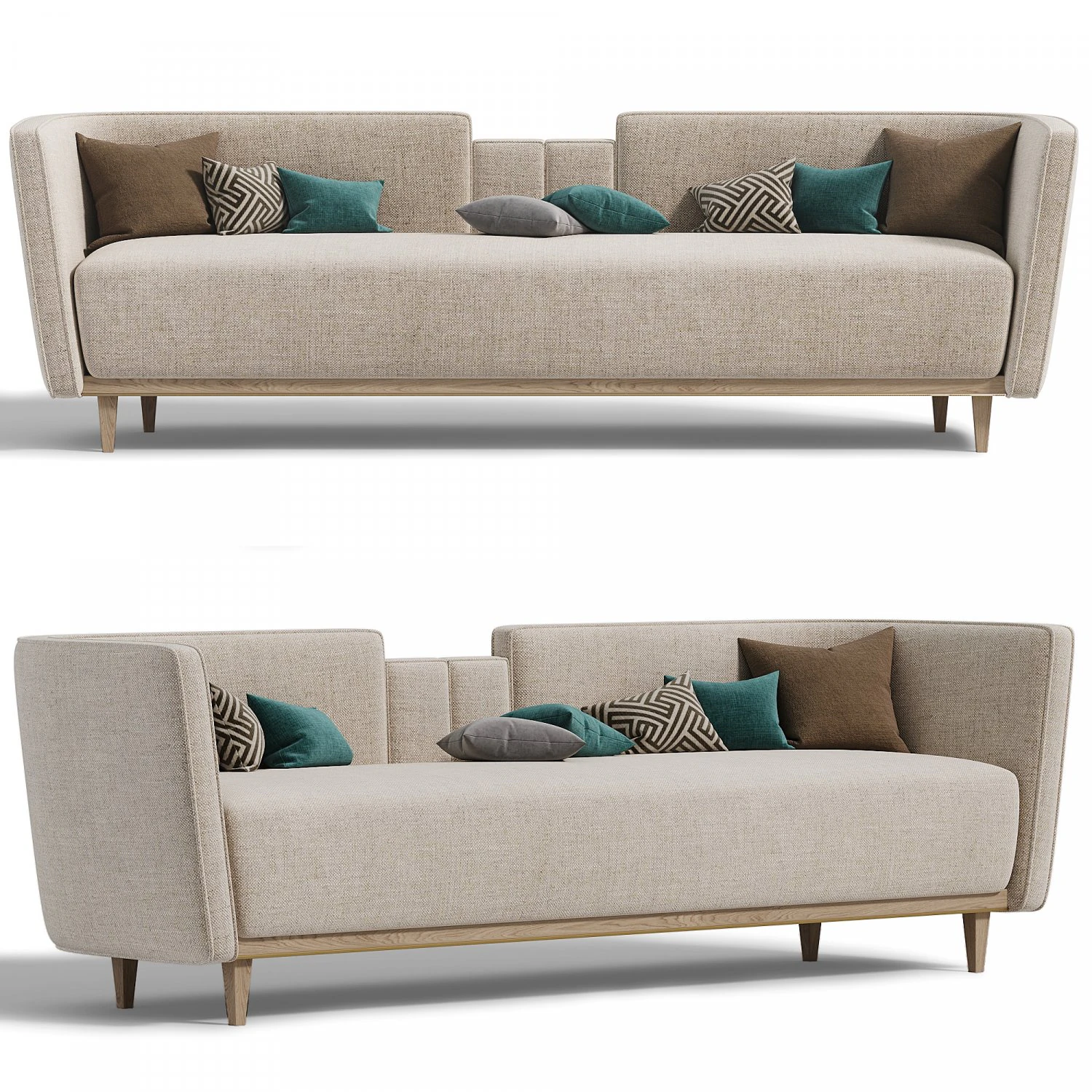 Sofa Gstaad 3D Model .c4d .max .obj .3ds .fbx .stl .blend 