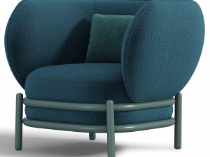 LUFTBALLON BLUE LOUNGE CHAIR 3D Модель