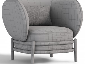 LUFTBALLON BLUE LOUNGE CHAIR 3D Модель