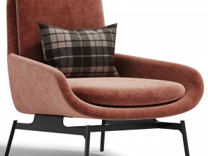 MW New Design Leisure Swivel Arm Chair 3D Model