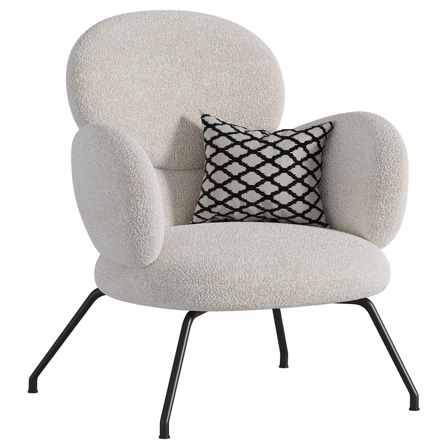 Armchair Matias 3D Model .c4d .max .obj .3ds .fbx .stl .blend 