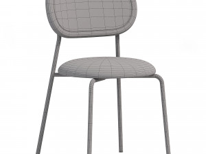 Rattan Dining Chair Stainless Steel 3D Modell