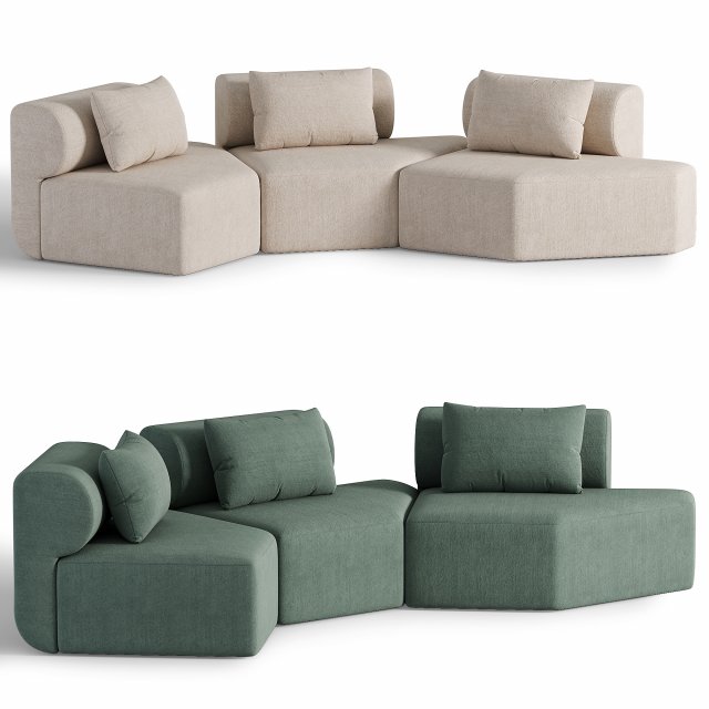 Sofa Bundle Stage 002 1 Model 3D .c4d .max .obj .3ds .fbx .stl .blend 