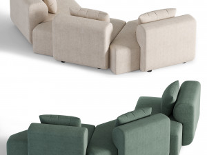Sofa Bundle Stage 002 1 Model 3D