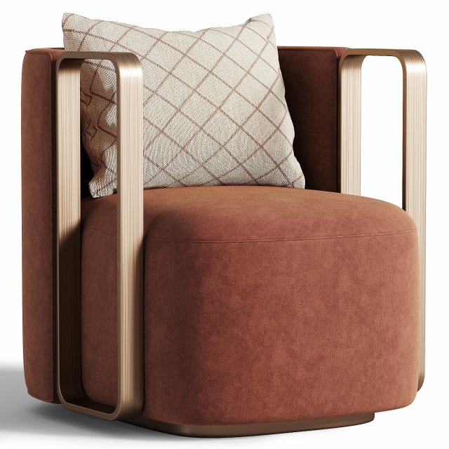 Swivel chair Sigrid 3D Модель .c4d .max .obj .3ds .fbx .stl .blend 