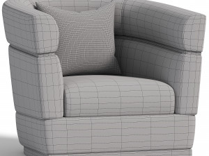 Temptation High Performance Luxury Velvet Armchair MINT GREEN 3D Модель