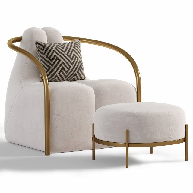 VALIAR ARMCHAIR 3D 模型 .c4d .max .obj .3ds .fbx .stl .blend