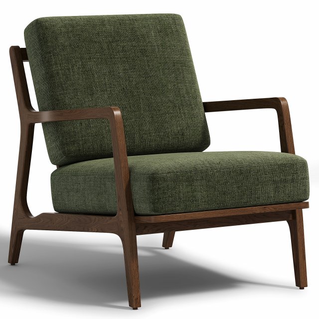 Verity Lounge Chair 3D Model .c4d .max .obj .3ds .fbx .stl .blend 