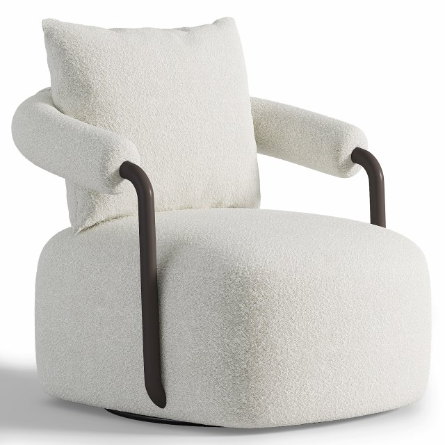 Zayden Swivel Chair 3D Модель .c4d .max .obj .3ds .fbx .stl .blend 
