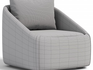 Armchair Ditre Italia Bend Modèle 3D