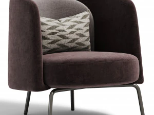 アームチェア ディトレ イタリア ルチア 3Dモデル