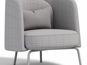 Armchair Ditre Italia Lucia 3D-Modell