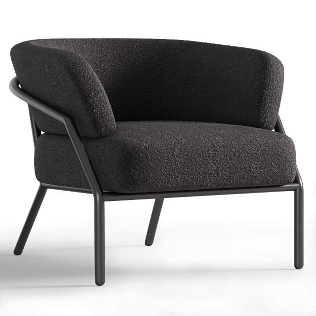 ARMCHAIR NANI 035122 3D Модель .c4d .max .obj .3ds .fbx .stl .blend