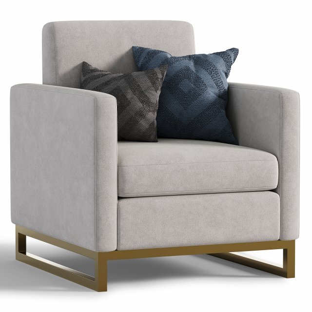 Armchair Michigan 3D मॉडल .c4d .max .obj .3ds .fbx .stl .blend 