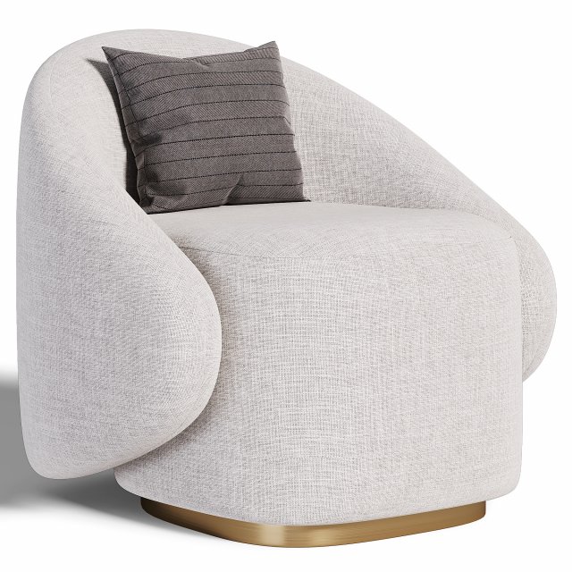 Armchair Model RD 2116 3D Model .c4d .max .obj .3ds .fbx .stl .blend 
