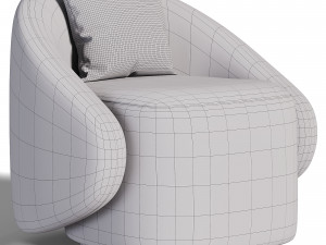Armchair Model RD 2116 3D Model
