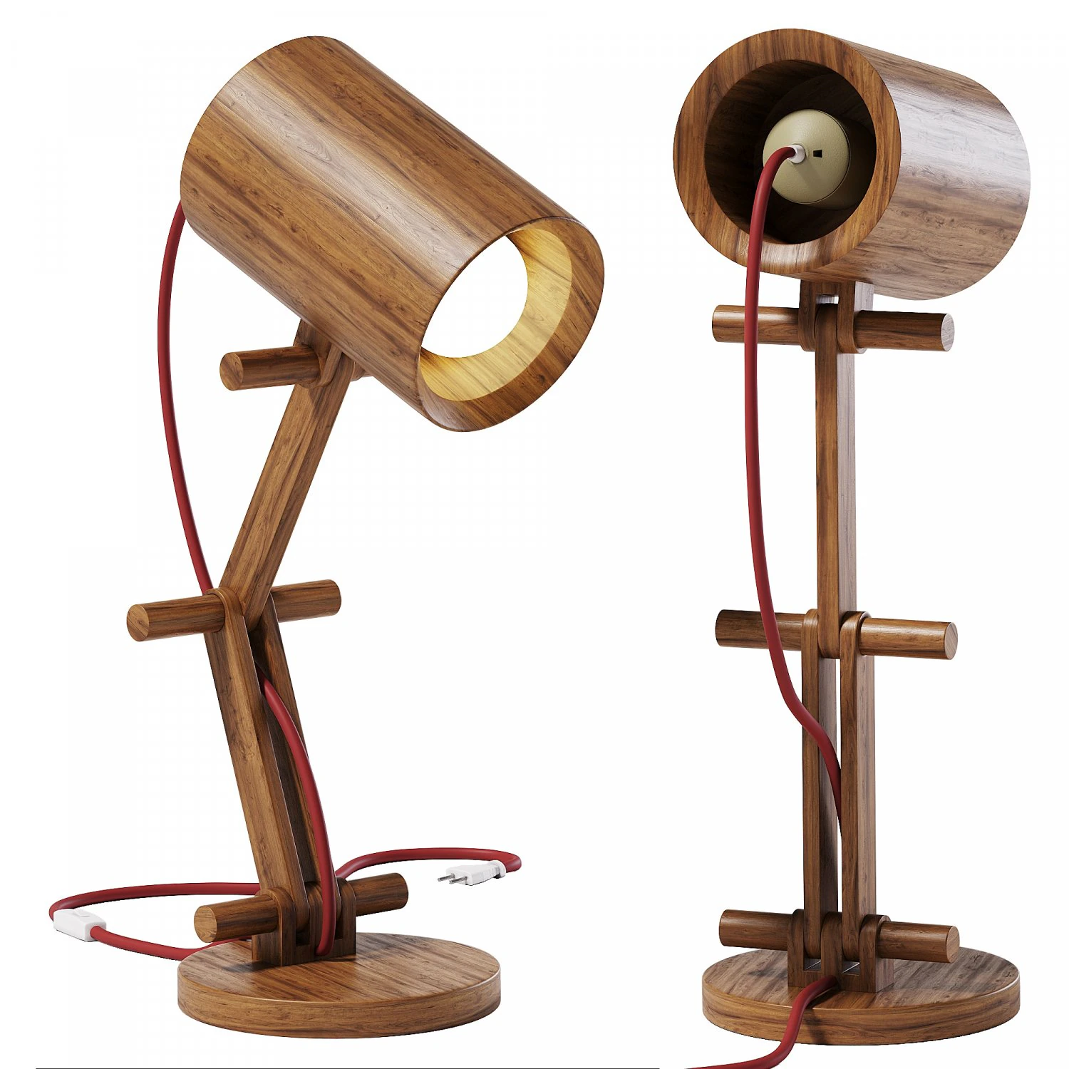 7185 Bamboo Lamp 3D Model .c4d .max .obj .3ds .fbx .stl .blend 
