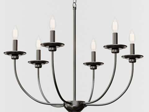 Metalchandelier 3D-Modell