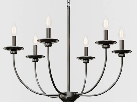 Metalchandelier 3D Model