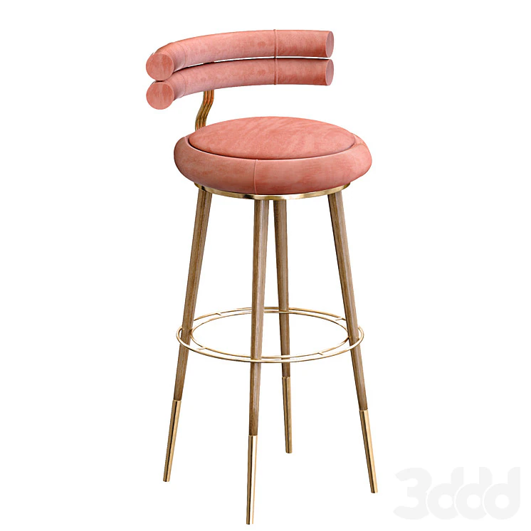 Betsi bar chair 3D Model .c4d .max .obj .3ds .fbx .stl .blend
