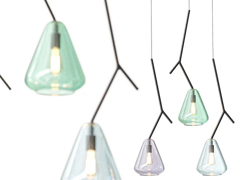 ŁADNY SZKLANY NIEBIESKI Model 3D