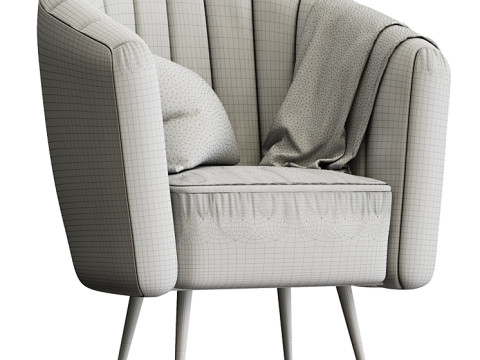 Hurwitz Barrel Chair 3D मॉडल