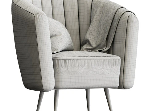 Hurwitz Barrel Chair 3D Model