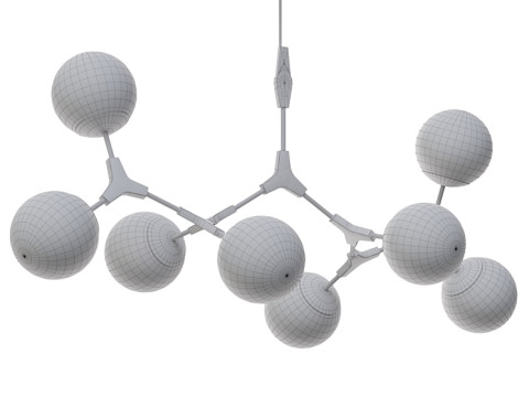 Beanstalkchandelier Modello 3D