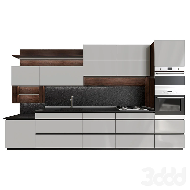 Kitchen 3D Model .c4d .max .obj .3ds .fbx .stl .blend