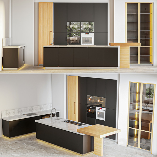 Poliformkitchen 3D मॉडल .c4d .max .obj .3ds .fbx .stl .blend 