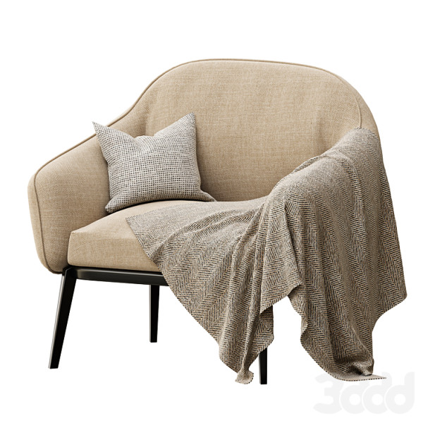 ArmchairbyTecniNova 3D Модель .c4d .max .obj .3ds .fbx .stl .blend 
