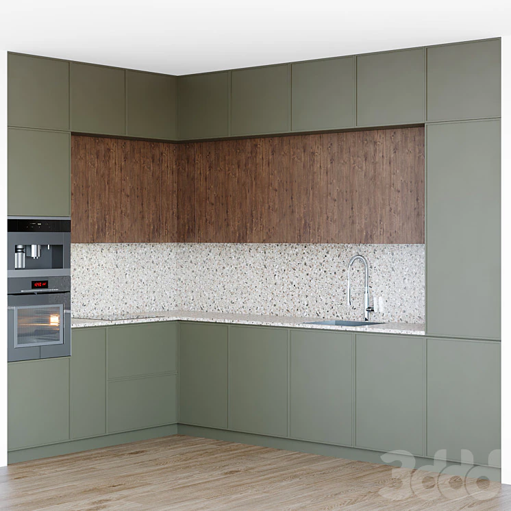 Kitchen08 3D Model .c4d .max .obj .3ds .fbx .stl .blend 