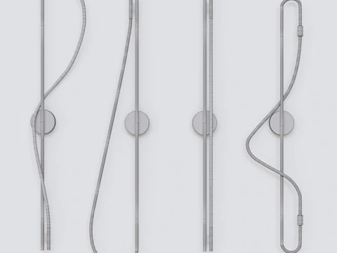 LukeLampCoWallSconceBlackSet 3D Model