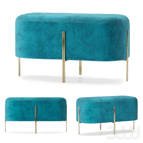 Pouf 3D Model .c4d .max .obj .3ds .fbx .stl .blend 