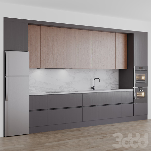 Kitchen12 3D Модель .c4d .max .obj .3ds .fbx .stl .blend 