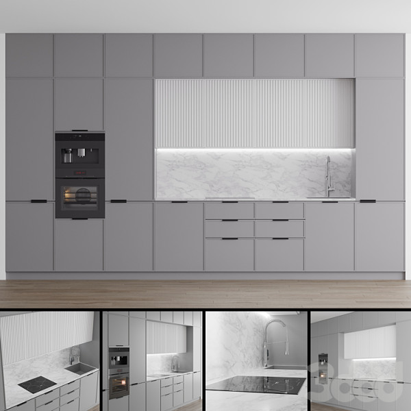 Kitchen14 3D Model .c4d .max .obj .3ds .fbx .stl .blend