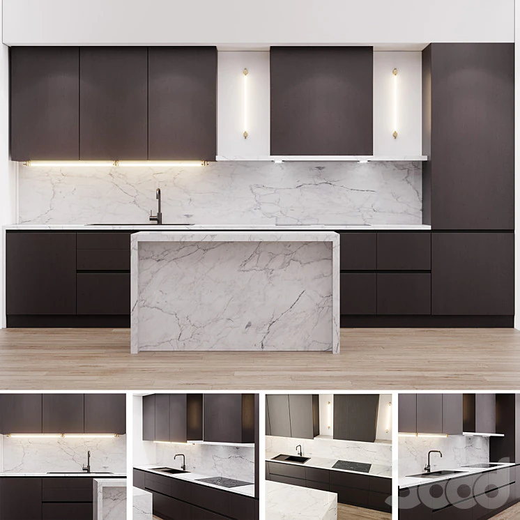 Kitchen15 3D Model .c4d .max .obj .3ds .fbx .stl .blend