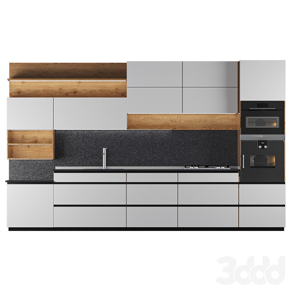 Kitchen17 3D Модель .c4d .max .obj .3ds .fbx .stl .blend