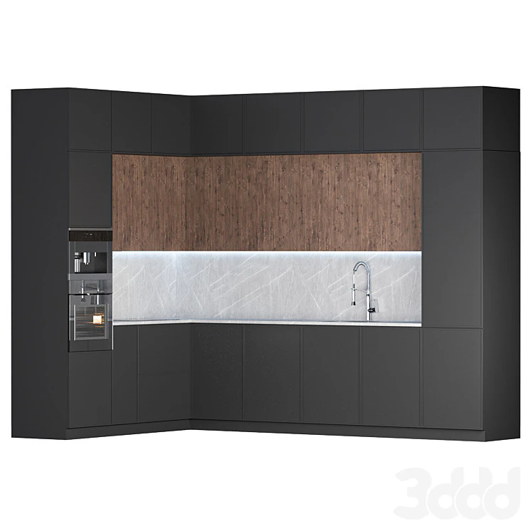 Kitchen18 3D Model .c4d .max .obj .3ds .fbx .stl .blend