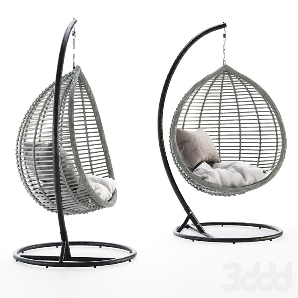 GraceOutdoorHangingSwingChair 3D मॉडल .c4d .max .obj .3ds .fbx .stl .blend 
