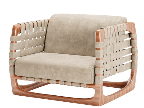 BUNGALOWArmchairByRiva1920 3D 模型