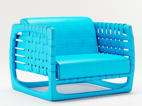 BUNGALOWArmchairByRiva1920 3D 模型