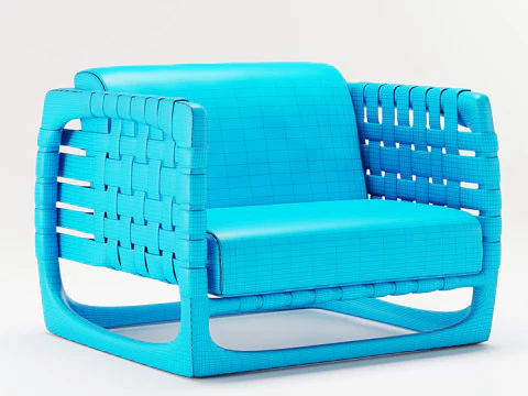 BUNGALOWArmchairByRiva1920 3D Model