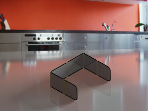 KITCHEN STOVE OIL SPLASH PREVENTION PANEL 3D मॉडल