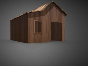 Wooden forest hut Modelo 3D