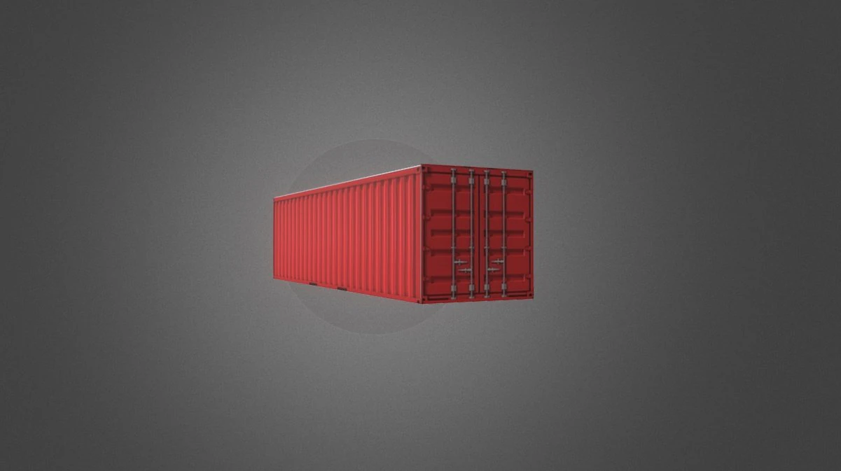 Container low 3D Model .c4d .max .obj .3ds .fbx .stl .blend