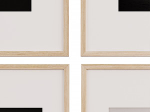 Picture Frame Set 3 Model 3D