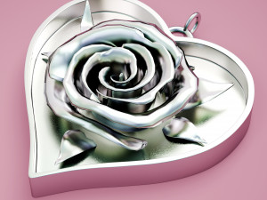Necklace Rose Heartbeat 3D Druckmodell